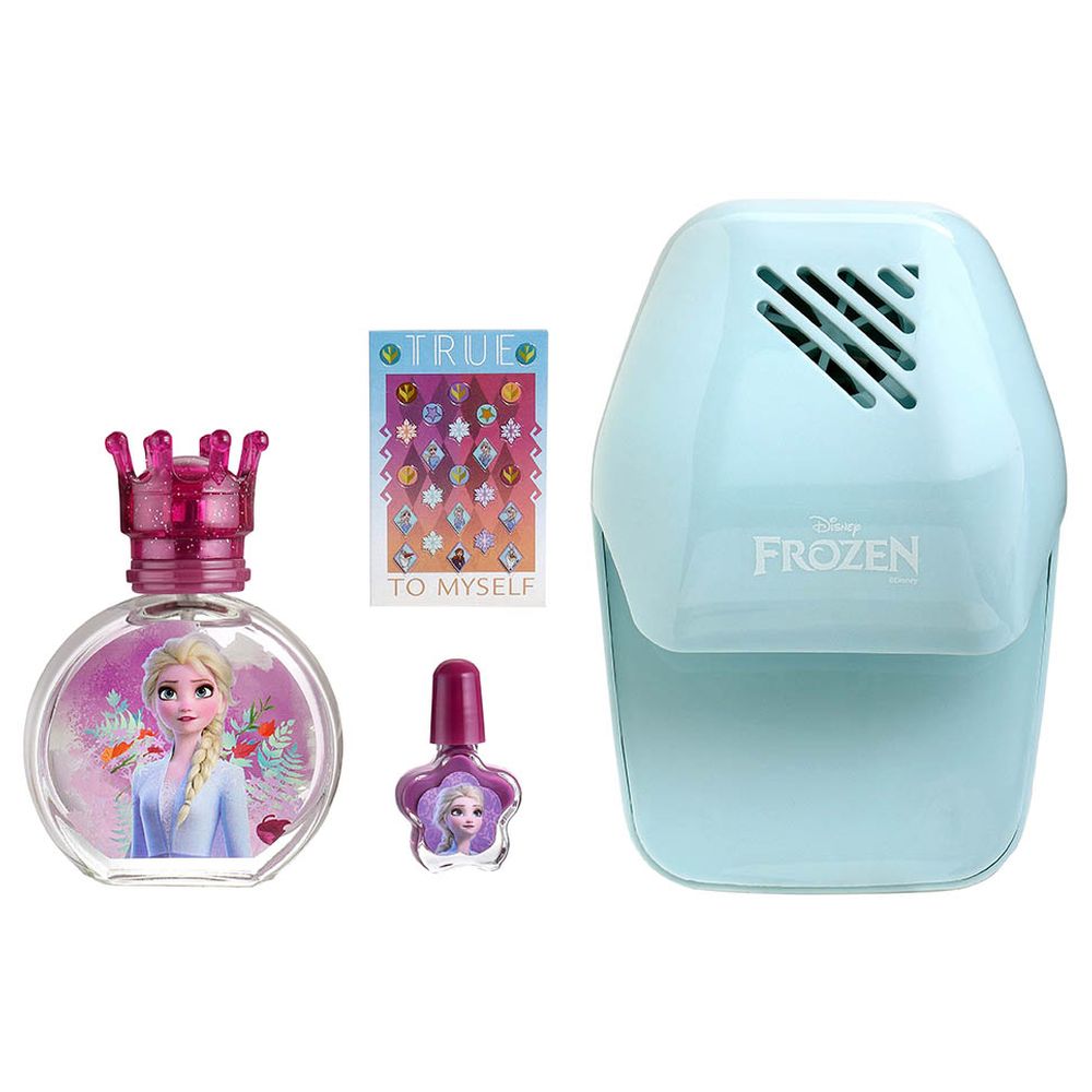 ديزني - عطر تواليت للبنات فروزن - 50 مل مع طقم مانيكير