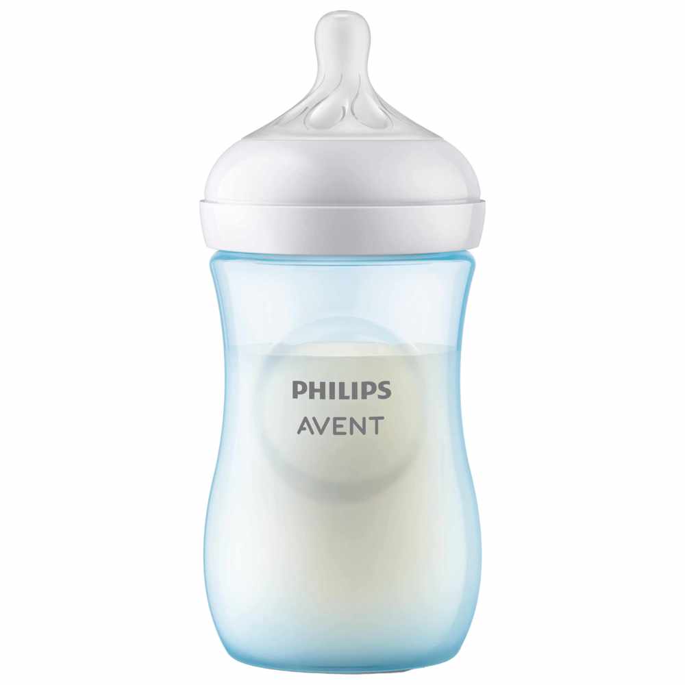 Philips Avent Natural Response Baby Feeding Bottle 260ml - Blue Color
