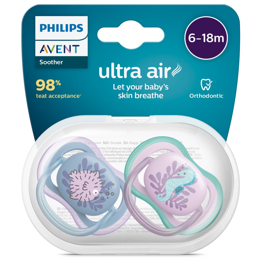 Philips Avent - Ultra Air Pacifier - 2 Pcs