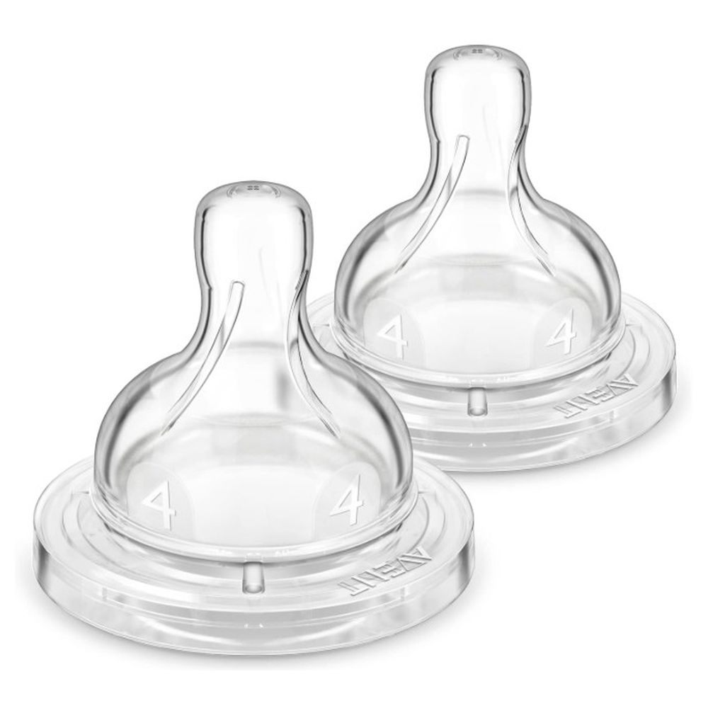 Philips Avent - Anti-Colic Nipple - Flow 4 - 6M+ - Pack of 2