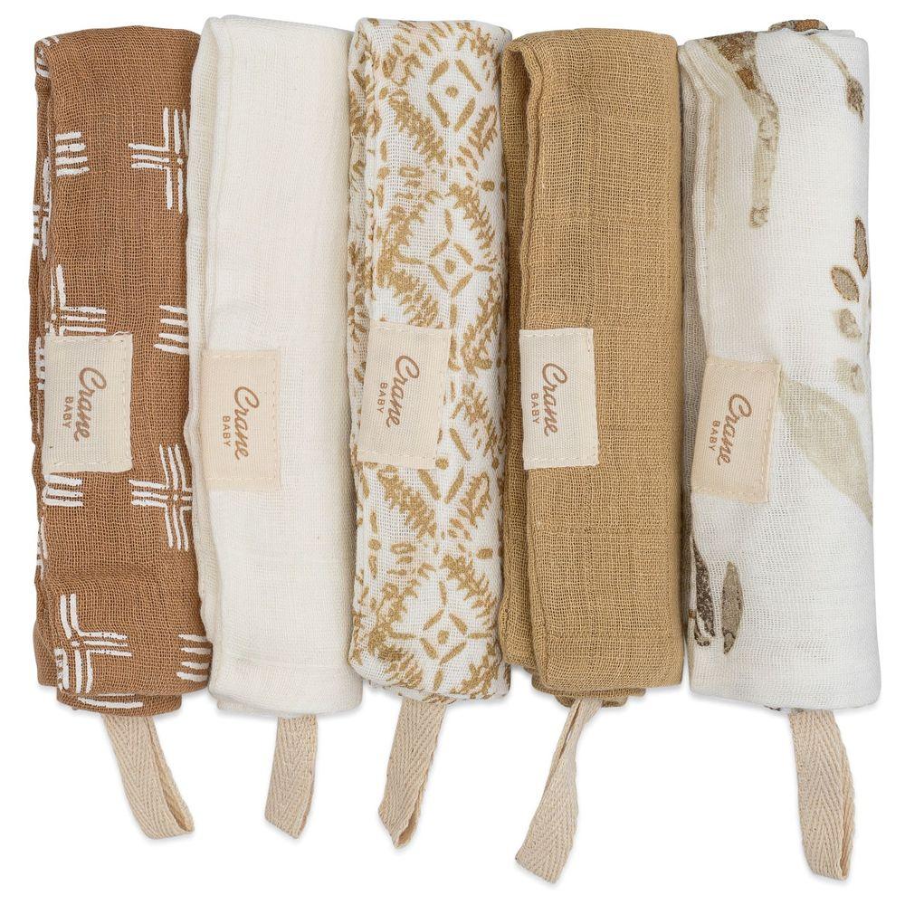 Crane Baby Kendi Wash Cloth - Pack of 5