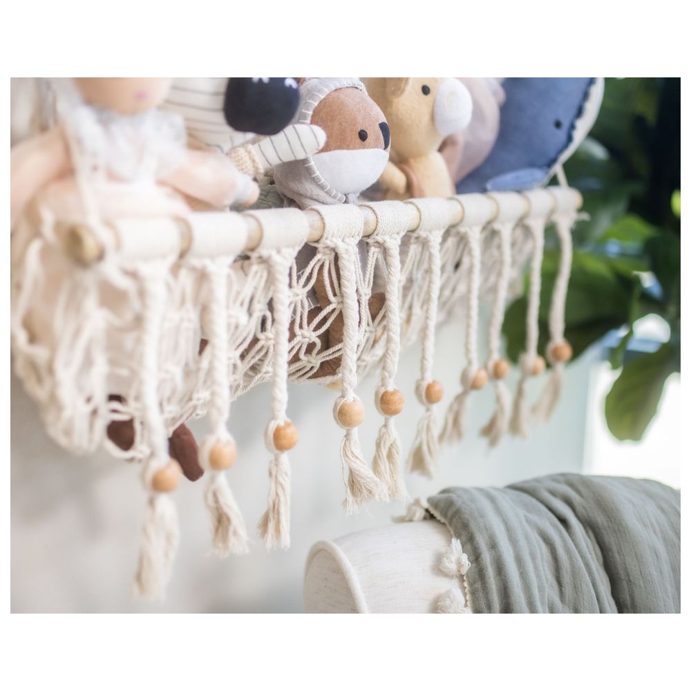 كرين بيبي - ديكور حائط للتخزين بنمط مكرمية ويلو