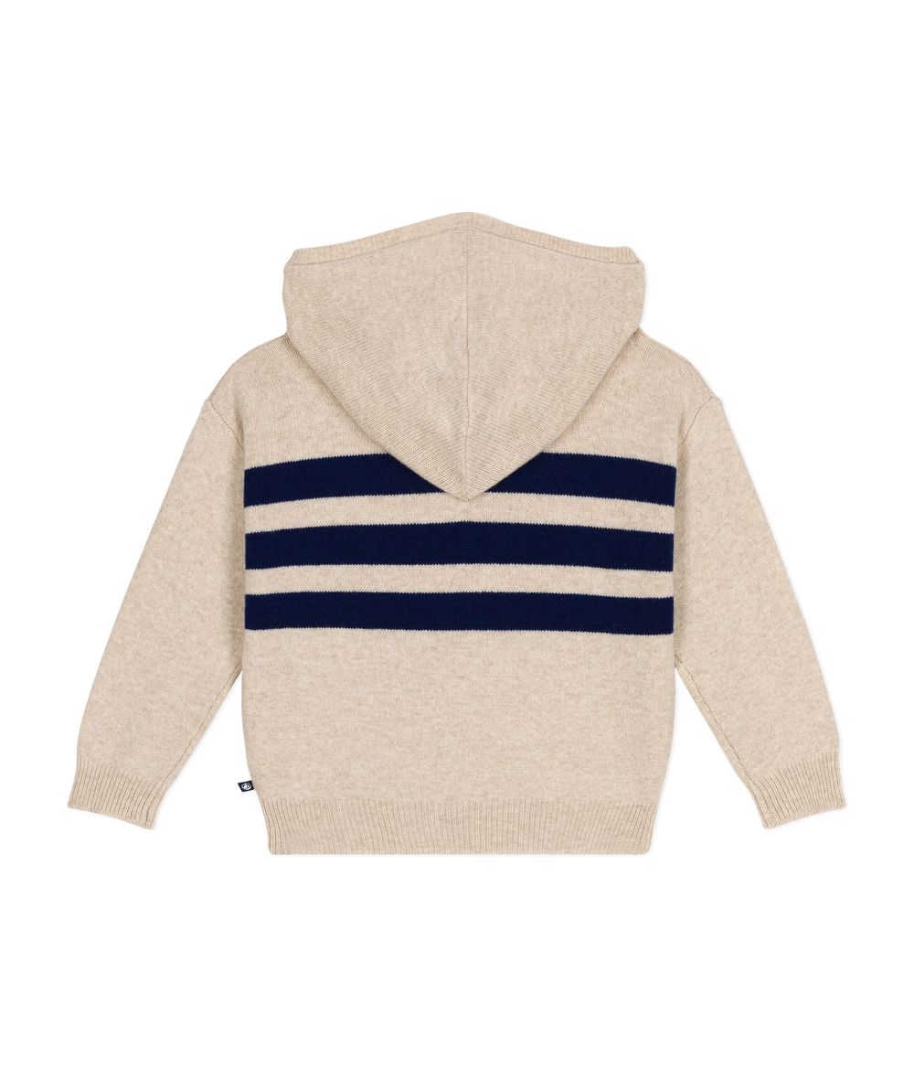 Petit Bateau - Pull A Capuche - Avalanche/Medieval White
