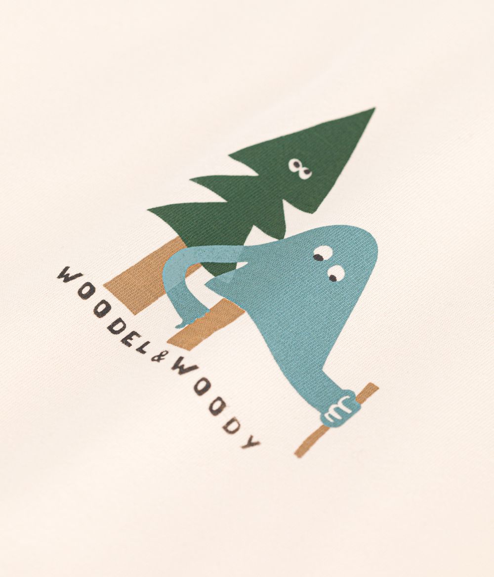 بيتي باتو - تيشيرت بأكمام قصيرة للرضع جيرسي ناعم - أبيض وأخضر باول