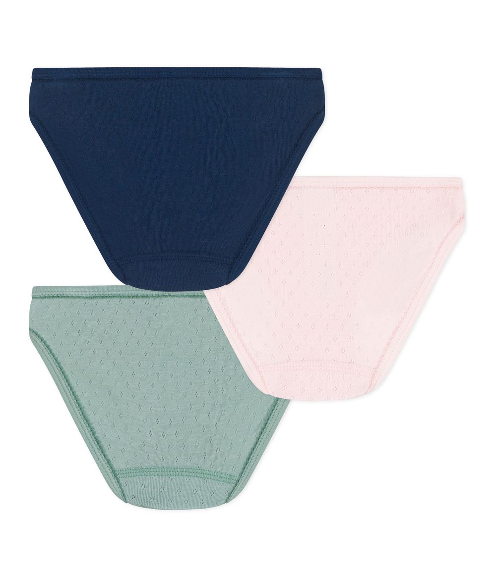 Petit Bateau - Plain Cotton Panties For Children Set Of 3