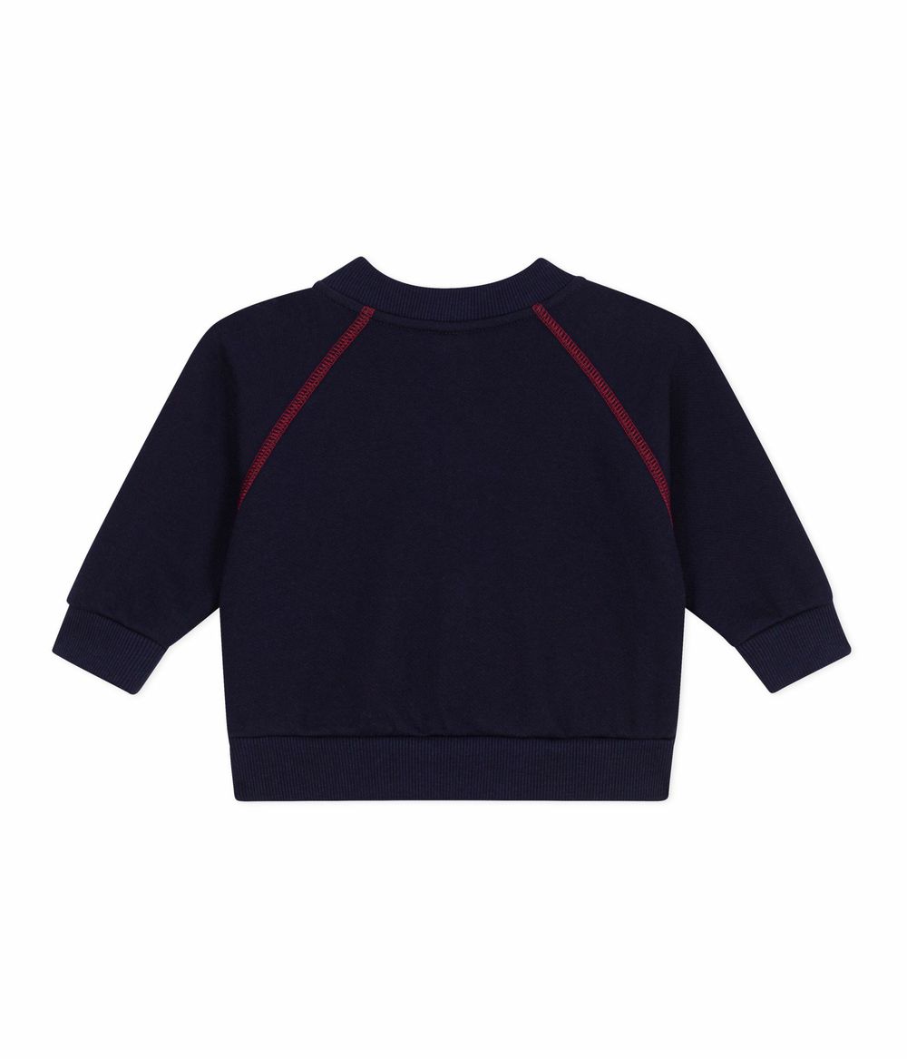 Petit Bateau - Baby Boy's Plain Cotton Cardigan - Soir Blue