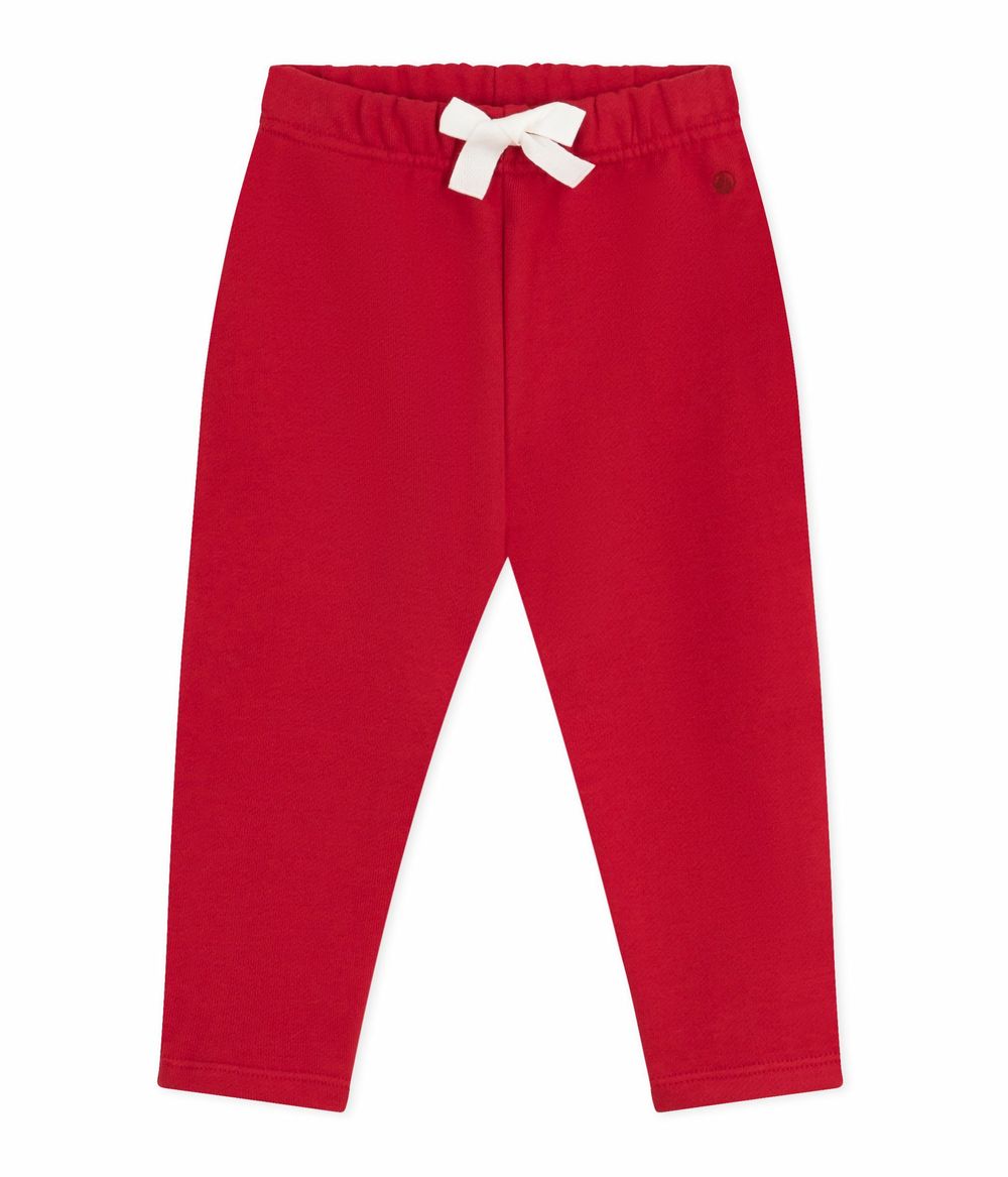 بيتي باتو - بنطال قطن سادة للرضع - أحمر بومبي