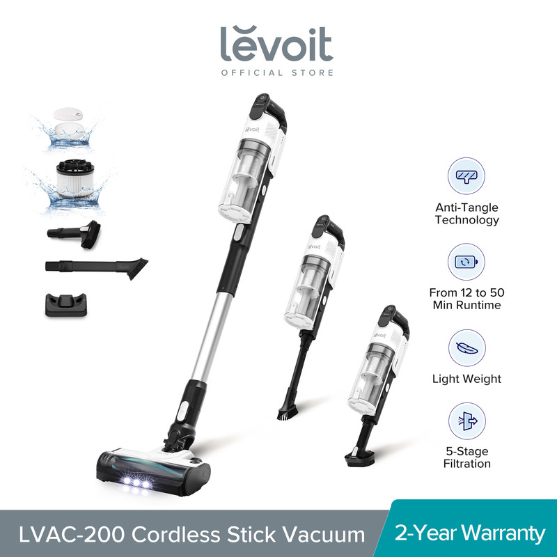 Levoit - LVAC-200 Cordless 4-in-1 Vacuum Cleaner With Anti Hair Wrap