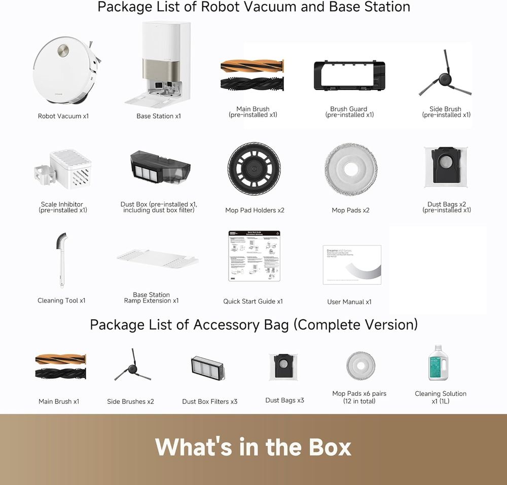 Dreame X50 Ultra Complete Robot Vacuum And Mop - White