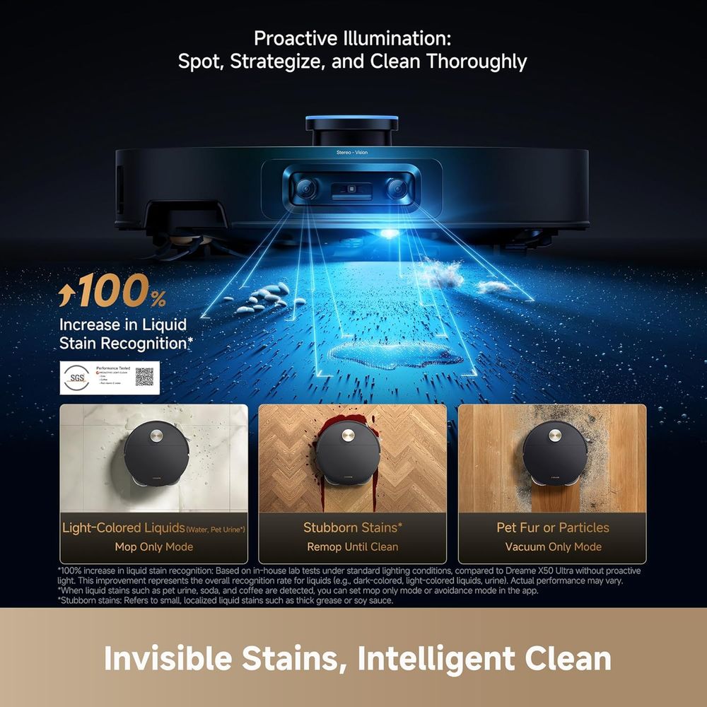 Dreame - X60 Ultra Complete Robot Vacuum & Mop - Black