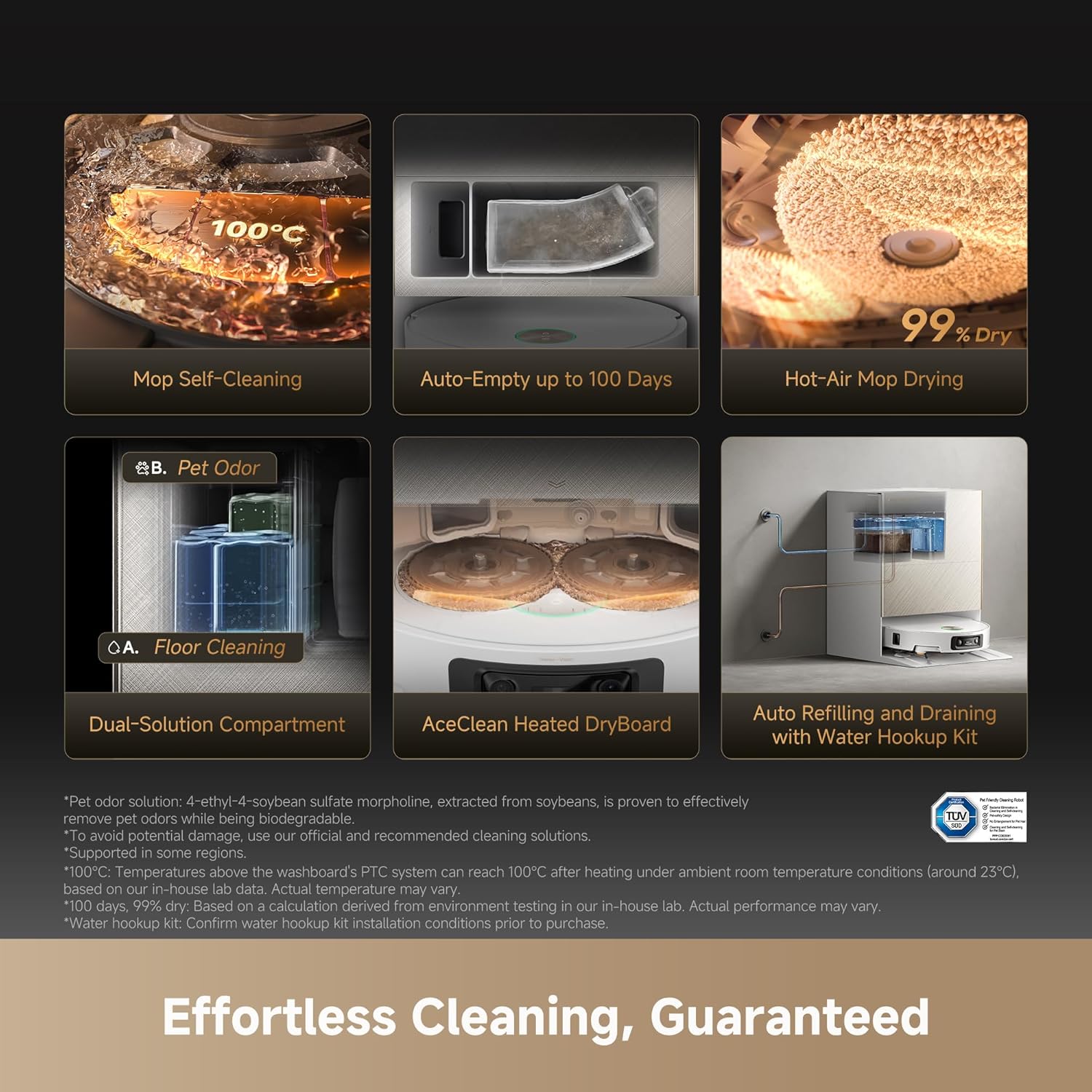 دريم - X60 ألترا روبوت كامل للتنظيف والمسح - أبيض