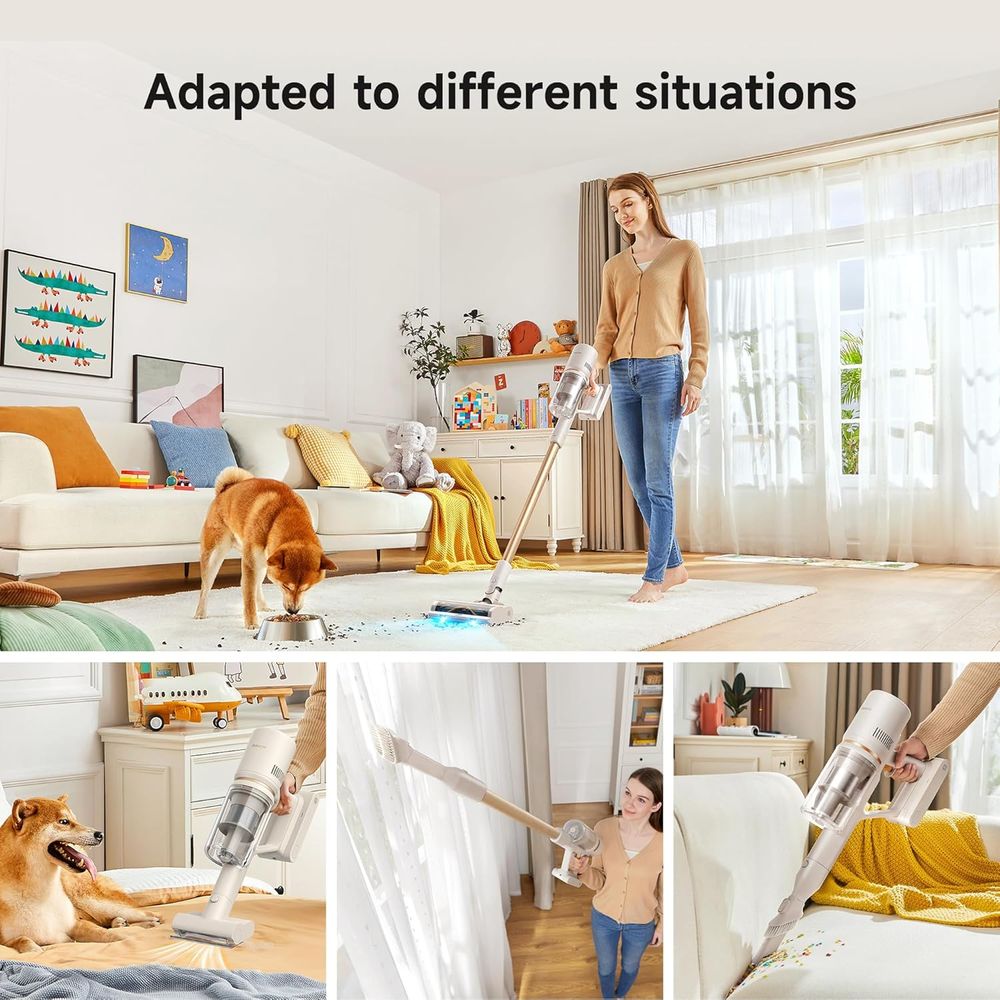 Dreame - U20 Cordless Upright Vacuum Cleaner - White