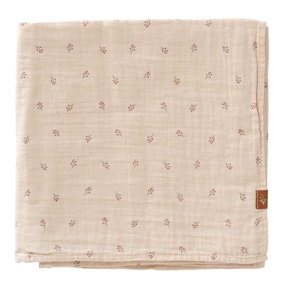 فريسك - قماط للرضع - توت - بيج - 120×120 سم