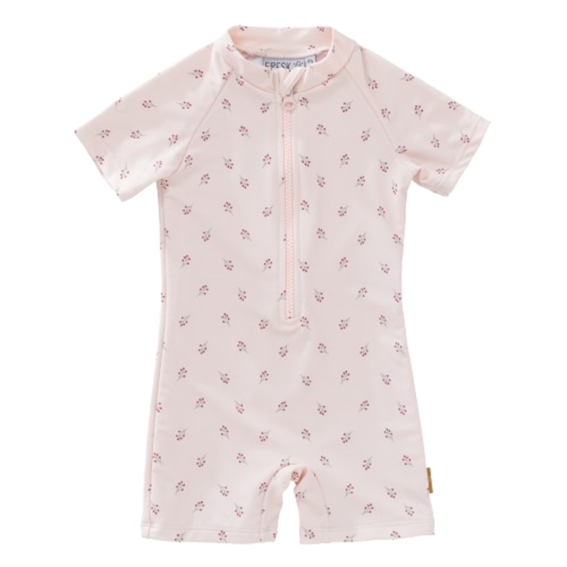 Fresk - Girl's Printed UV Swimsuit - Berries
