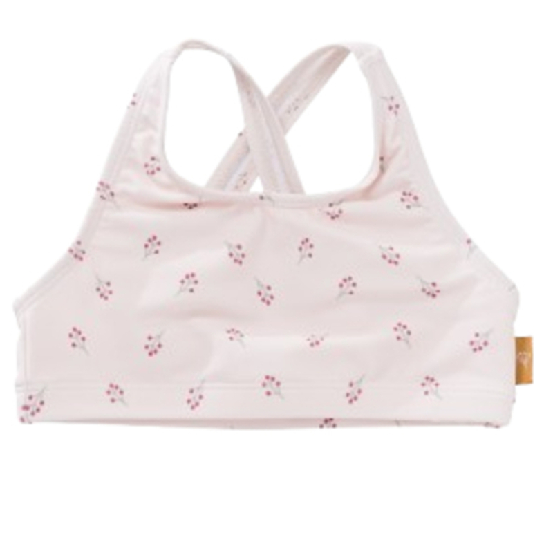 فريسك - طقم قطعتين - بيكيني مقاوم للأشعة فوق البنفسجية بطبعة توت للبنات - كريمي