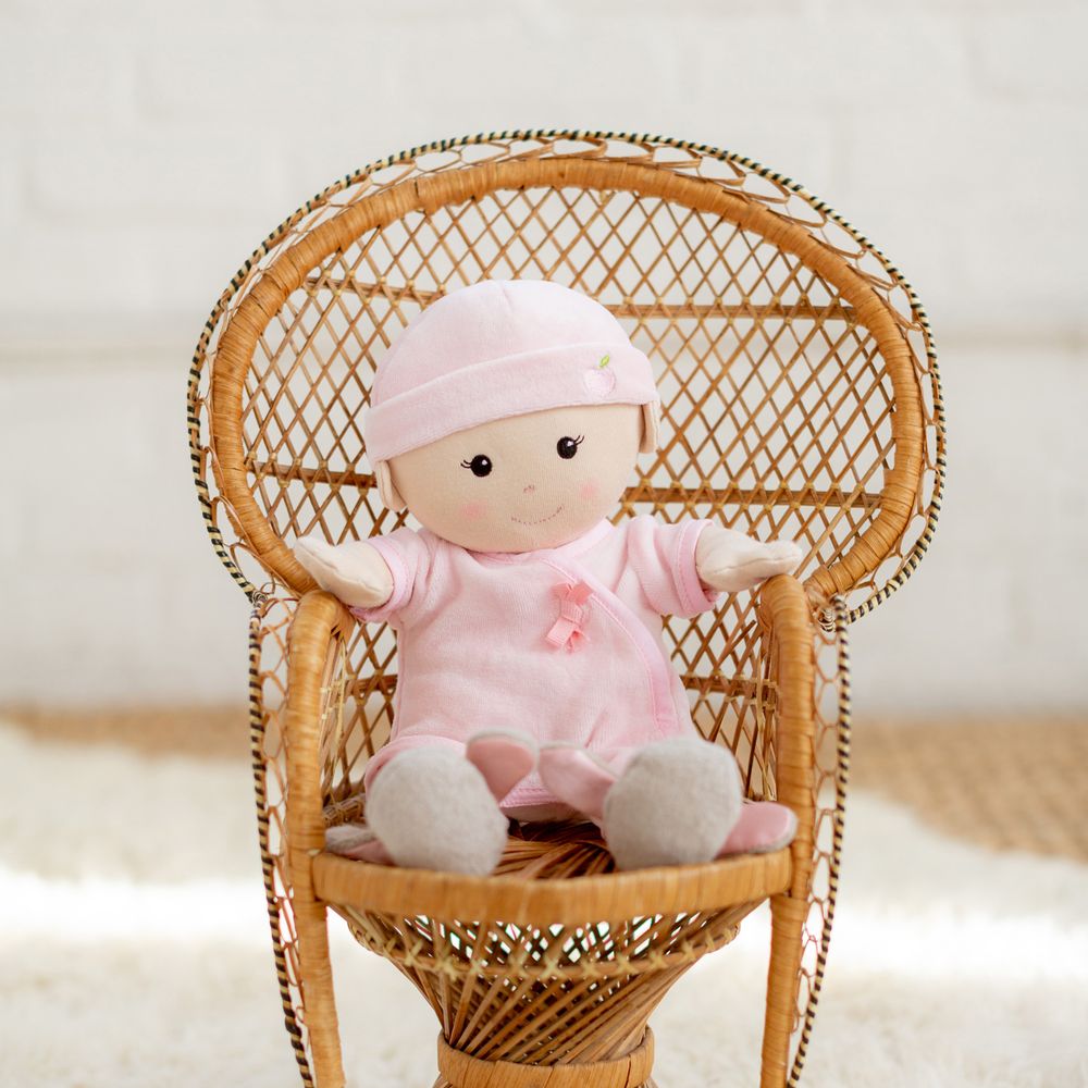 Apple Park - Baby Girl Doll - Pink - 33cm