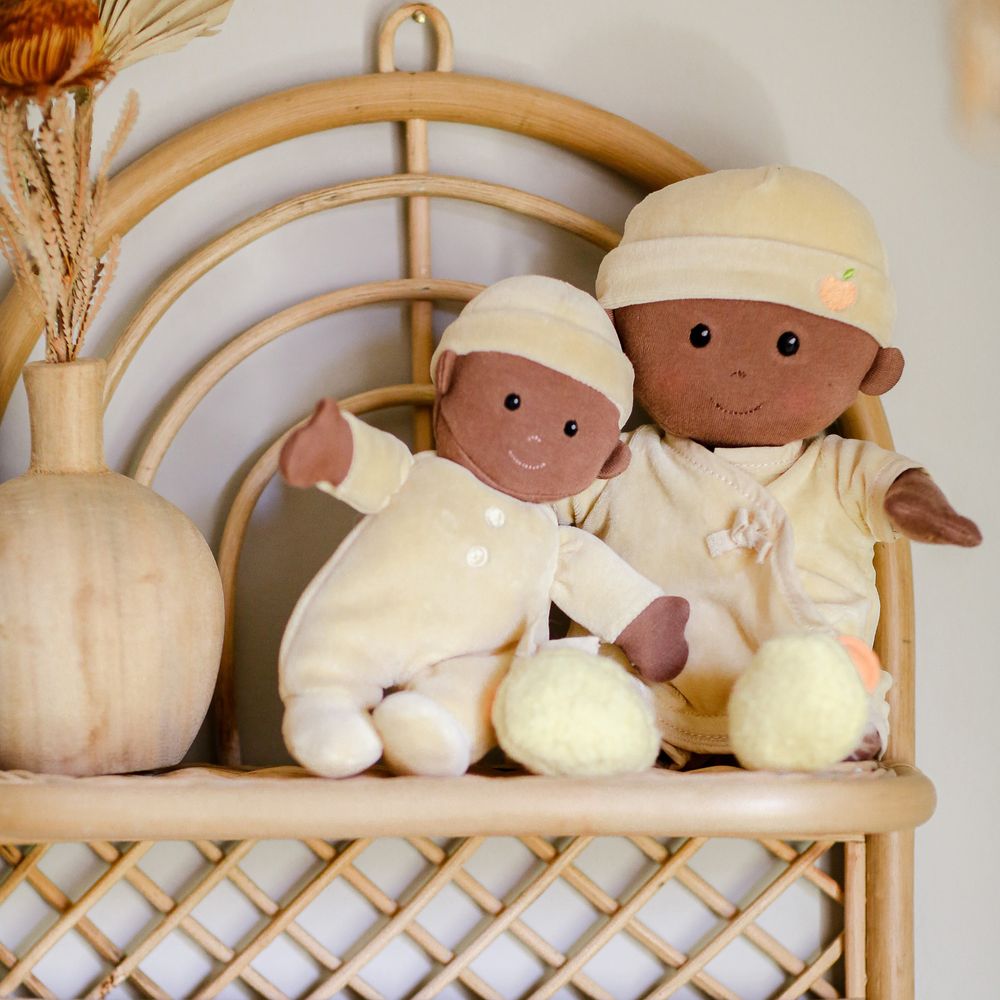 Apple Park - First Baby Doll - Cream - 23cm