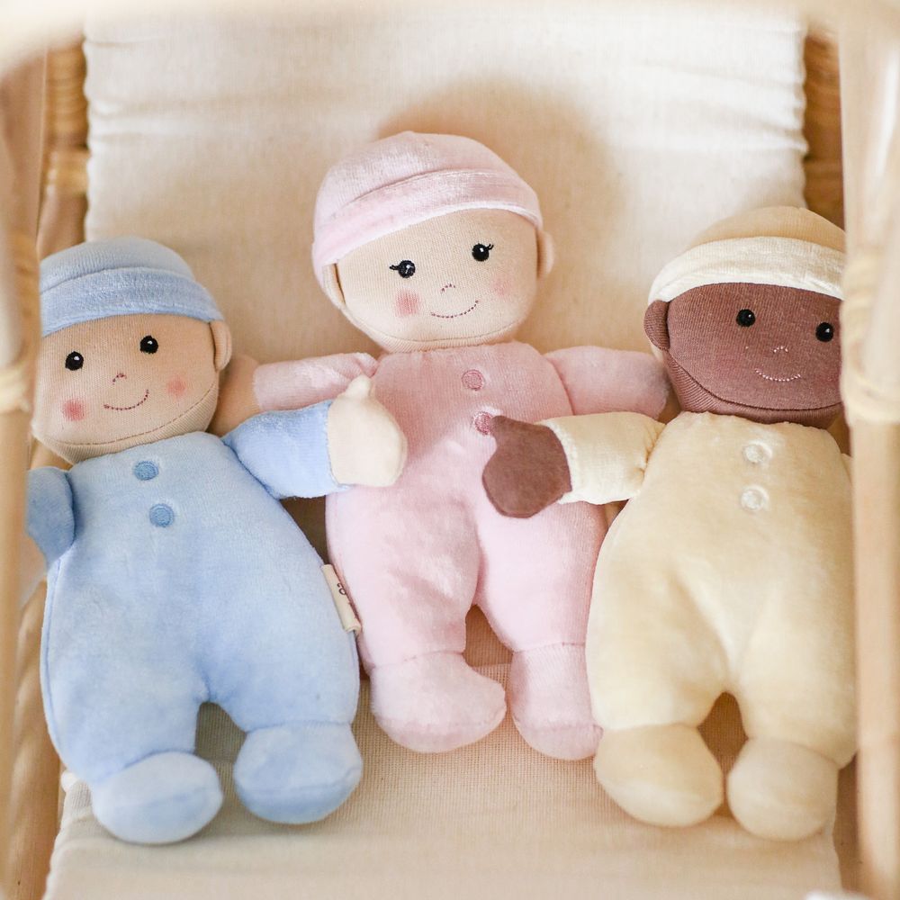 Apple Park - First Baby Doll - Cream - 23cm