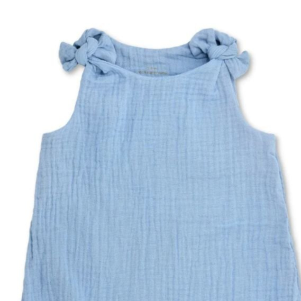 ابل بارك - جمبسوت موسلين - أزرق - 18-24 شهرًا