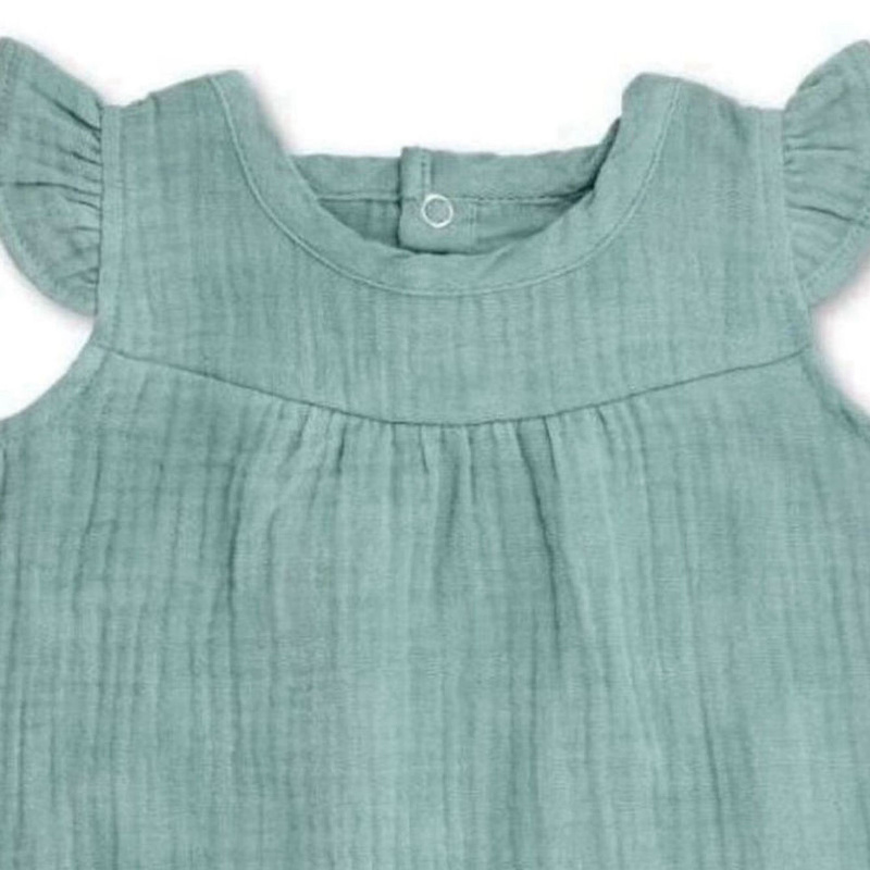 Apple Park - Muslin Dress - Teal