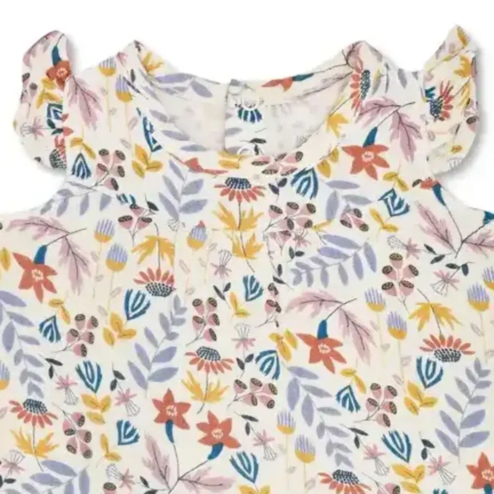 فستان موسلين من ابل بارك - Earthtone Floral_2-3y