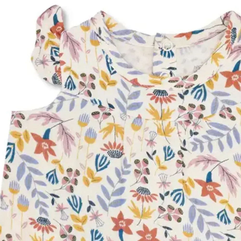 فستان موسلين من ابل بارك - Earthtone Floral_2-3y