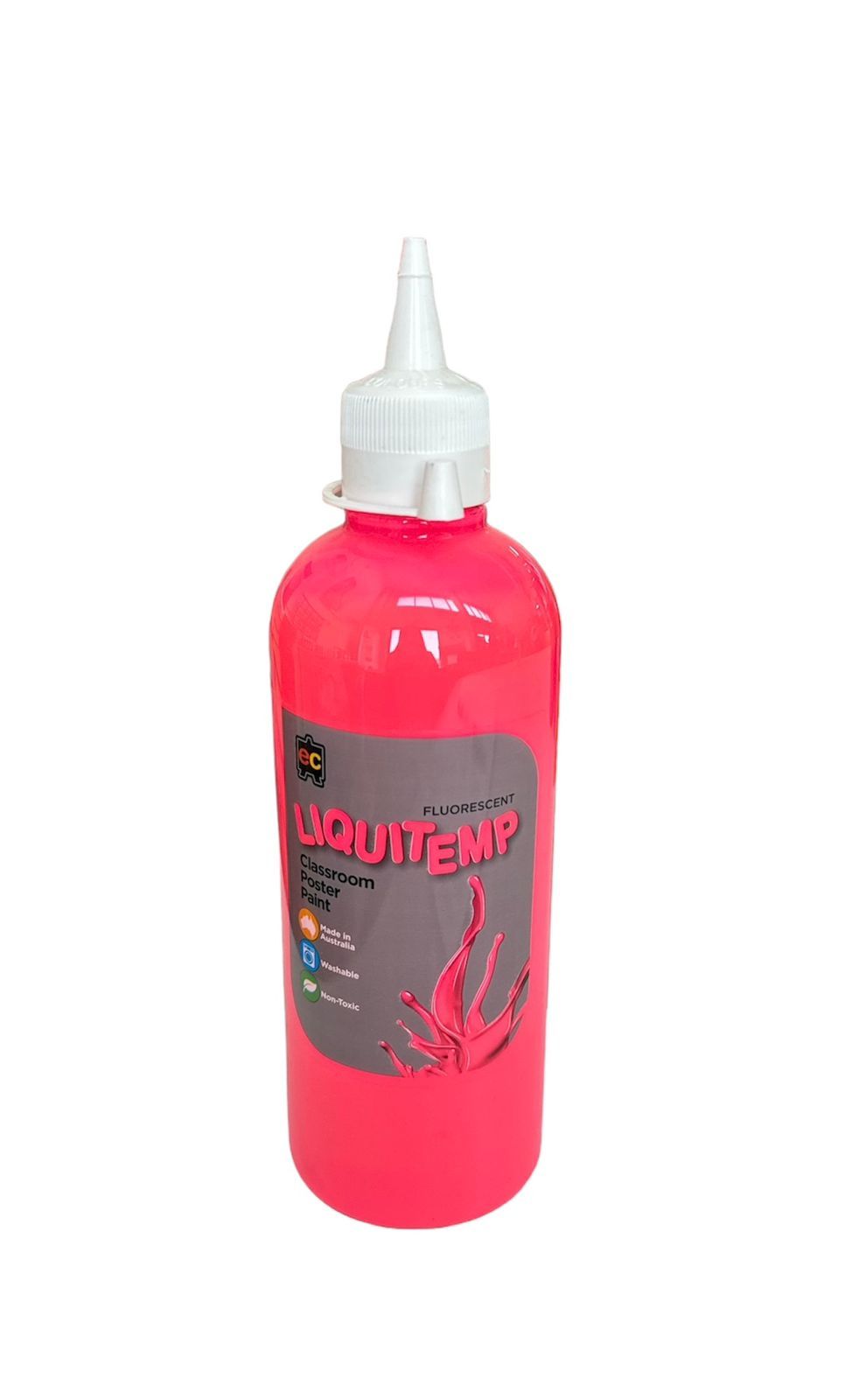 إديو فن - طلاء لوحات ليكويتمب للصفوف المدرسية - زهري فلورسنت - 500 مل