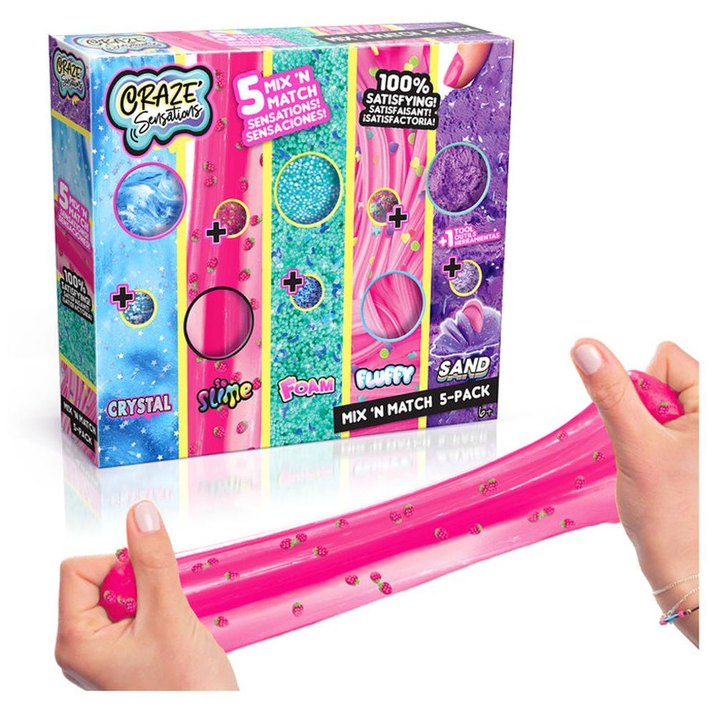 كانال تويز - مجموعة سلايم ميكس أند ماتش - 5 قطع