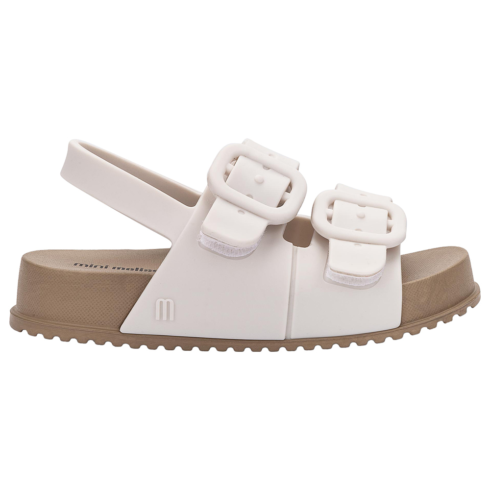 ميني ميليسا - صندل مريح - بني/أبيض