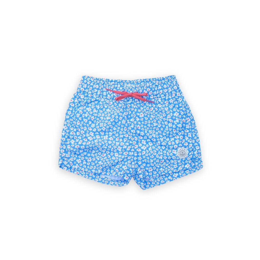 Badawii Beachwear - Boy Shorts - Blue Garden