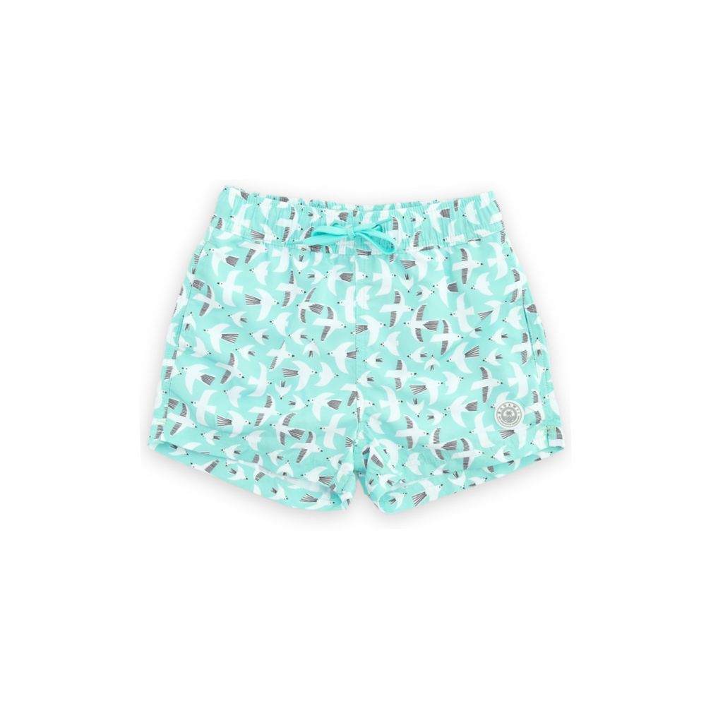 Badawii Beachwear - Boy's Swim Shorts - Seagul Breeze