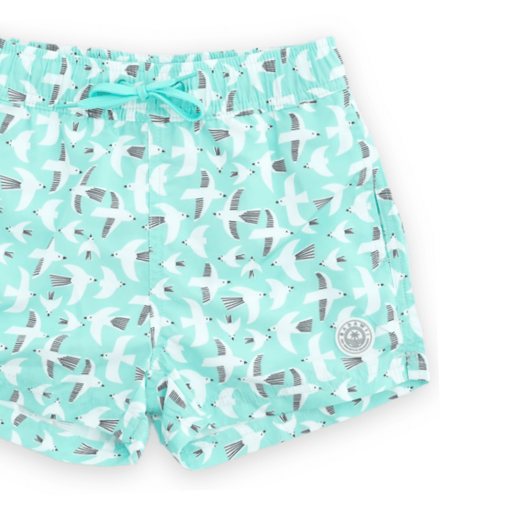 Badawii Beachwear - Boy's Swim Shorts - Seagul Breeze