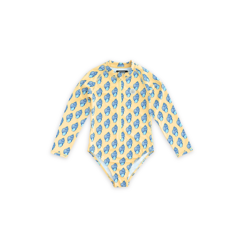 Badawii Beachwear - Girl's Long Sleeves Swimsuit - Sunny Shells