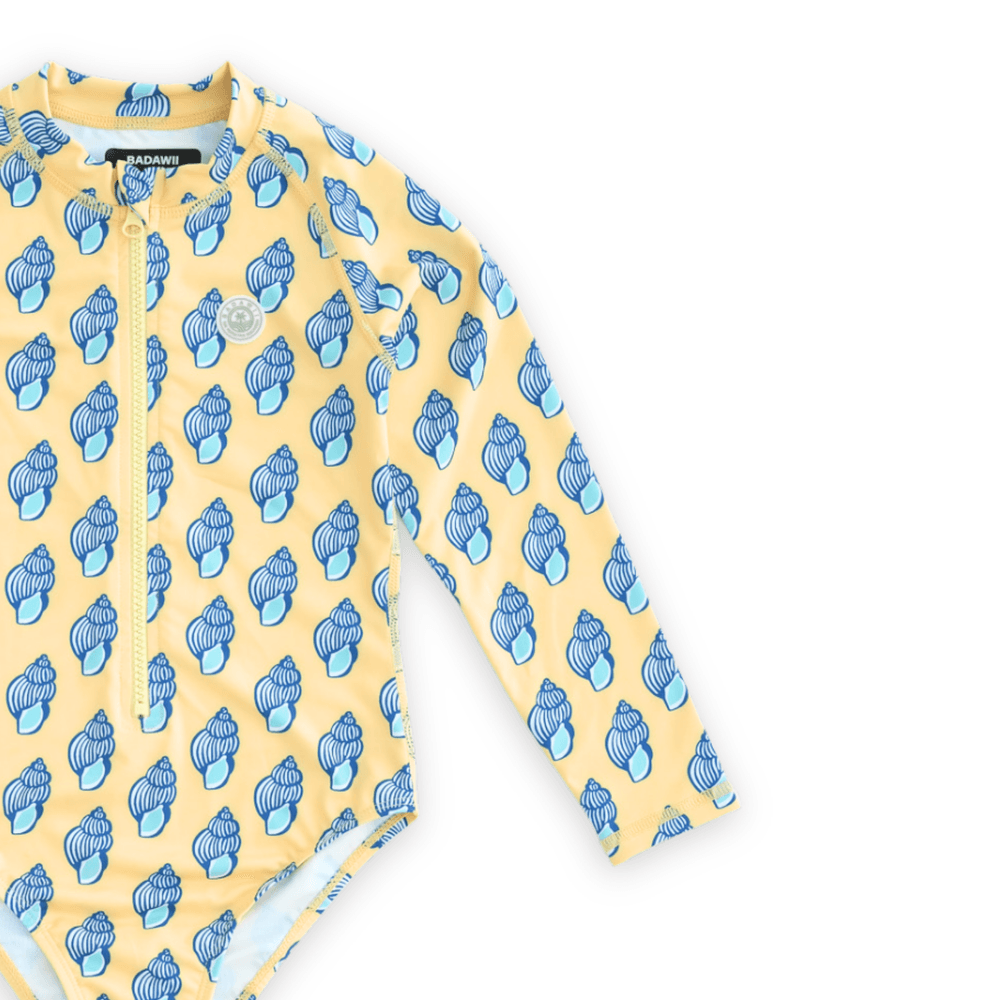 Badawii Beachwear - Girl's Long Sleeves Swimsuit - Sunny Shells