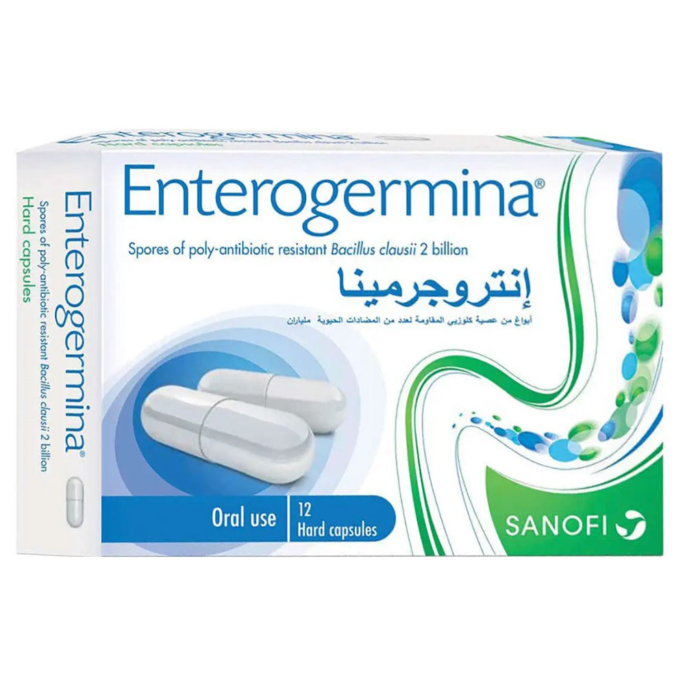 Enterogermina - Probiotic Hard Capsules - 12 Pcs