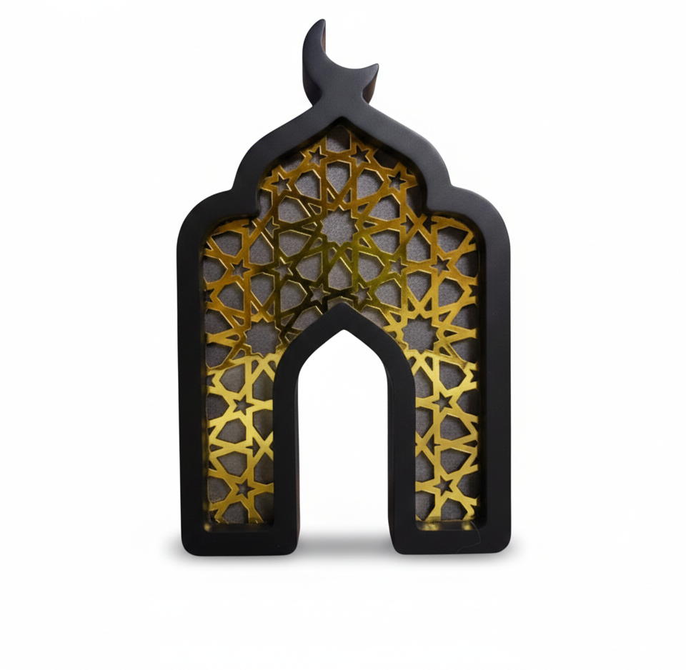 Mindset - Ramadan Table Decor Lamp - Black/Gold