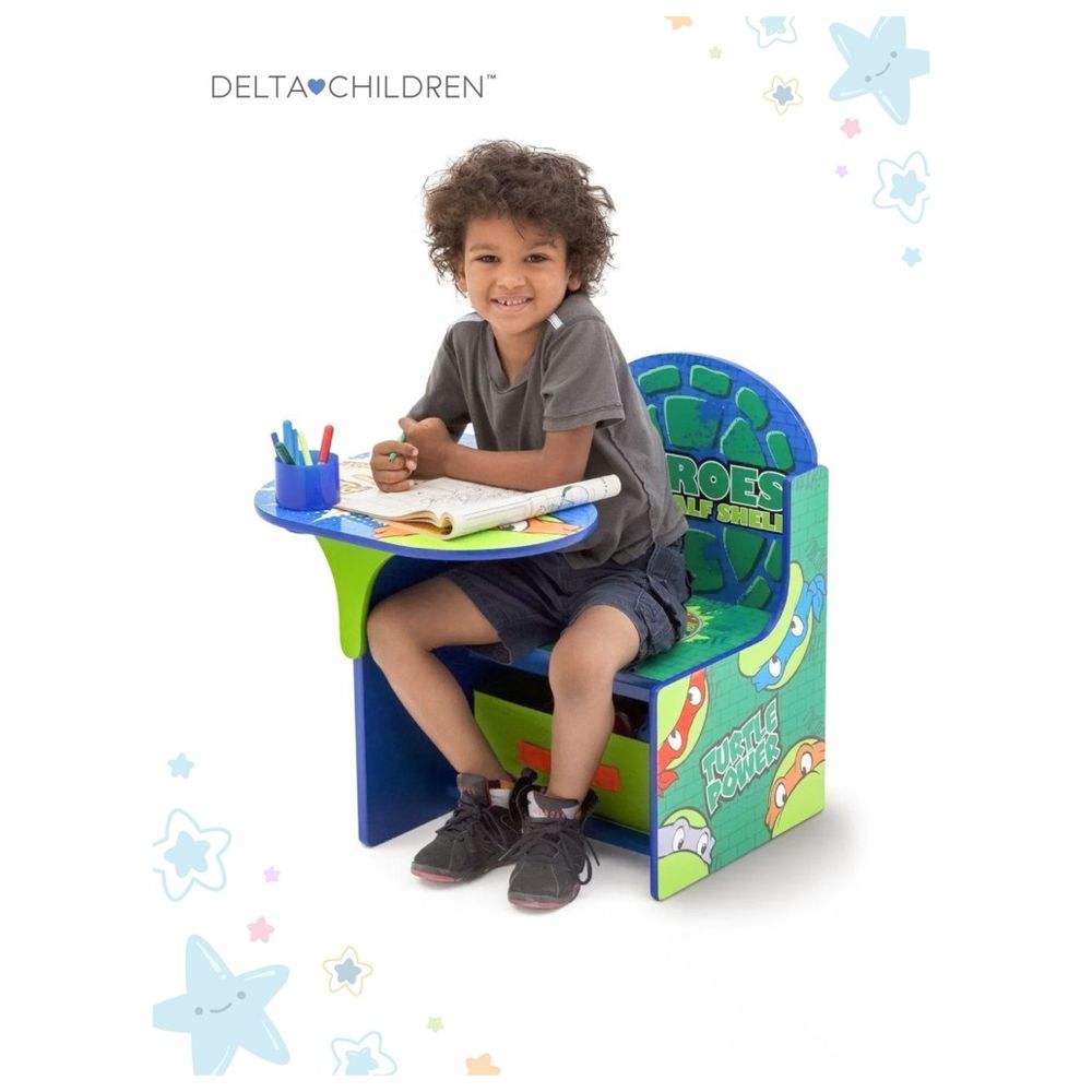 Delta Children - Ninja Turtles Chair Desk With Storage Bin