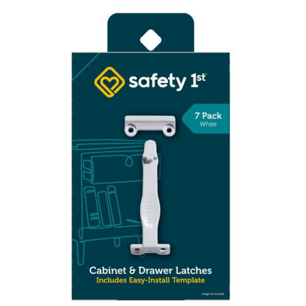 السلامة أولاً - مزاليج الخزائن والأدراج - مجموعة من 7 قطع