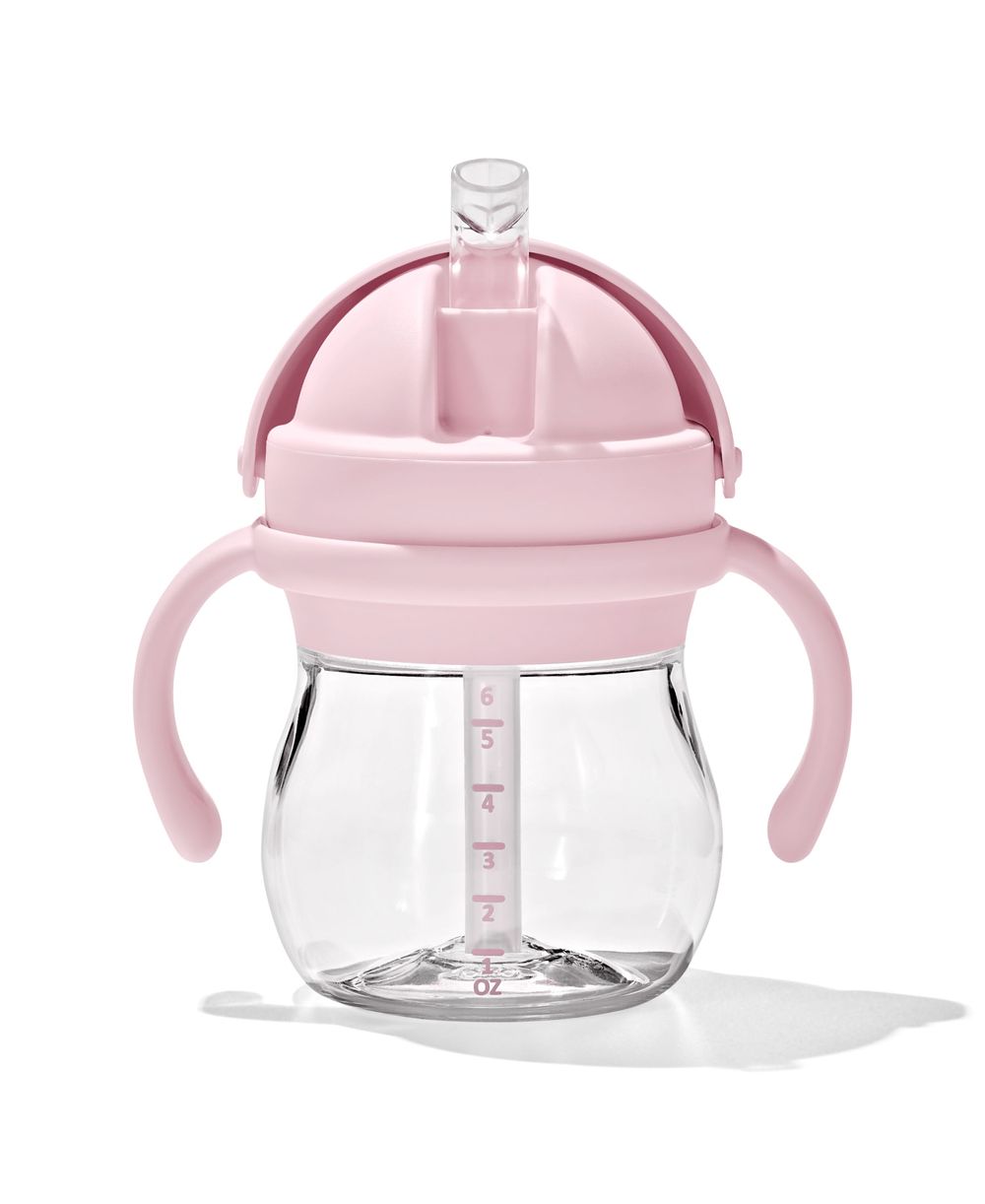 Oxo - Tot - Transitions Removable Handle Straw Cup - Blossom - 177ml