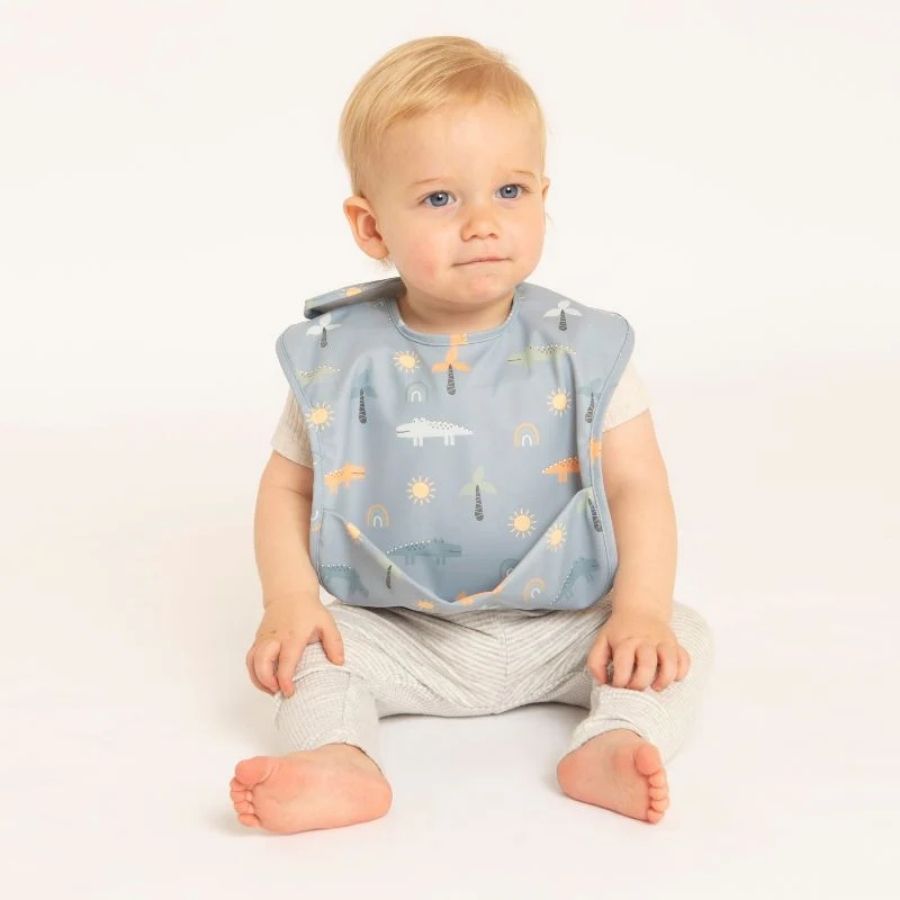 أول فور إيلا - مريلة جيب معاد تدويرها - تمساح - أزرق