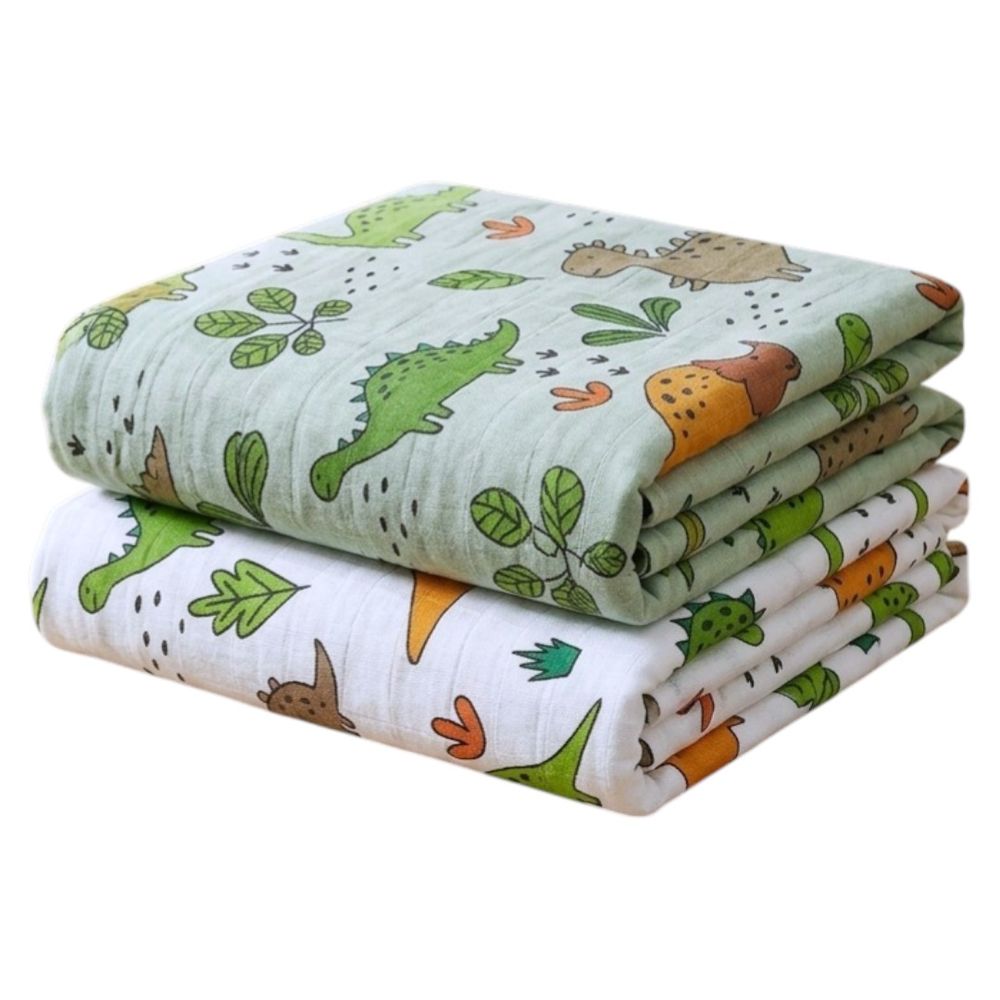 Kinder Valley - Rexy Muslin Swaddle & Burp Cloth Set