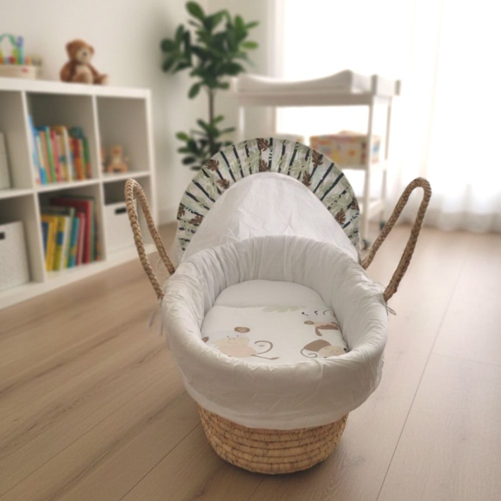 Kinder Valley - Little Cheeky Moses Basket - White
