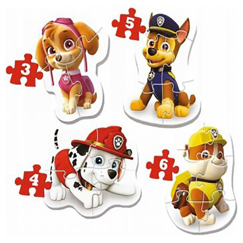 Paw Patrol - Skye Marshall Chase & Rubble Baby Classic Puzzle - 18pcs