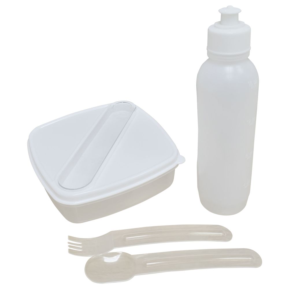 Batman - Kids Backpack With Water Bottle, Lunch Box, Fork & Spoon - 4 Pcs - 11-Inch