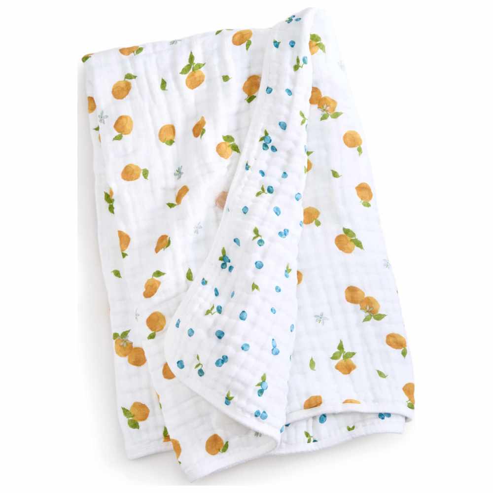 أدين + أنيس – بطانية الأحلام قماش الشاش القطني العضوي – فواكه طازجة