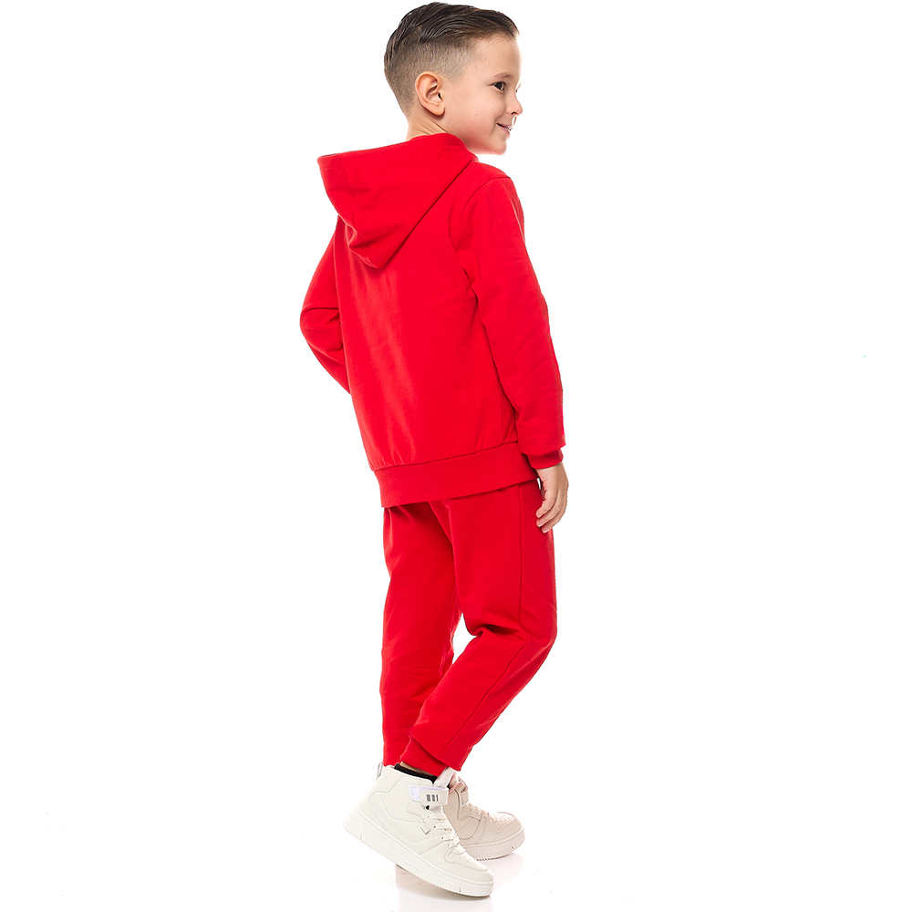 Victor and Jane - Boys 2-Piece Hoodie & Jogger Set - Red