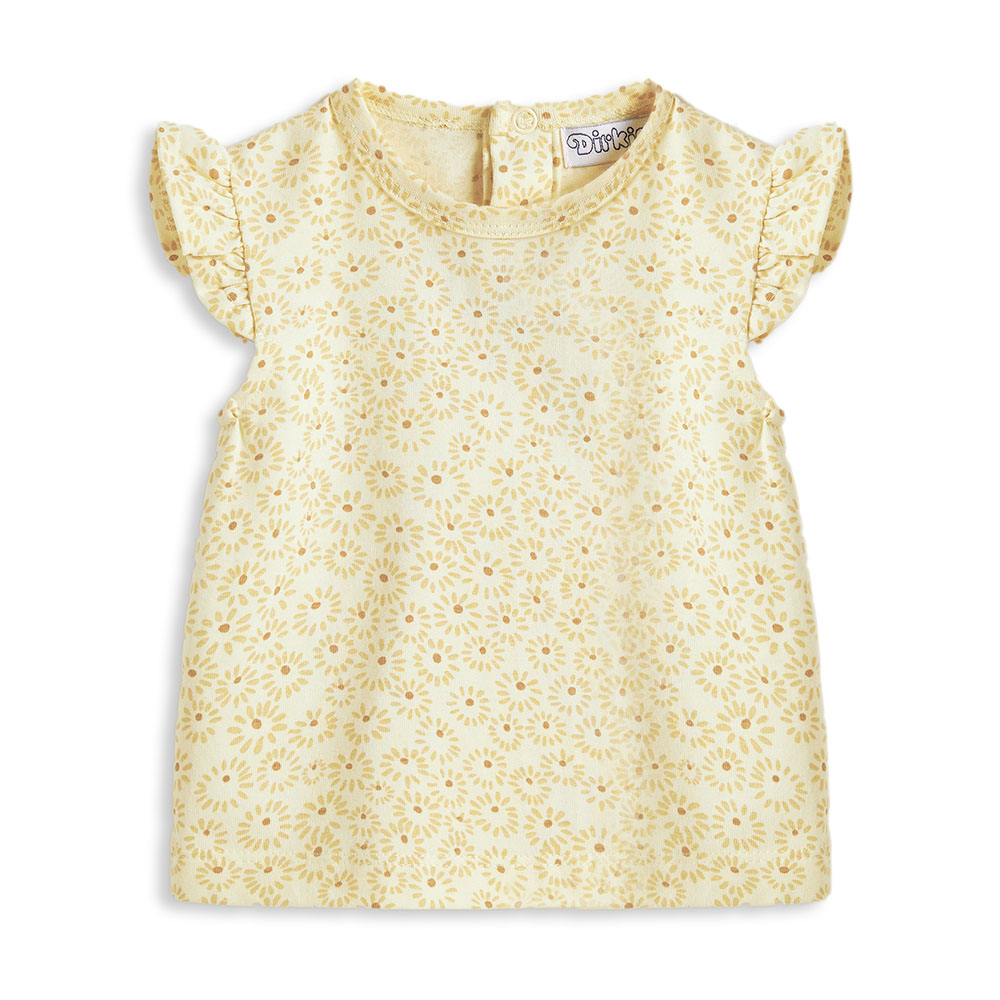 ديركجي - طقم مكون من قطعتين - توب وشورت للبنات - وردي باهت