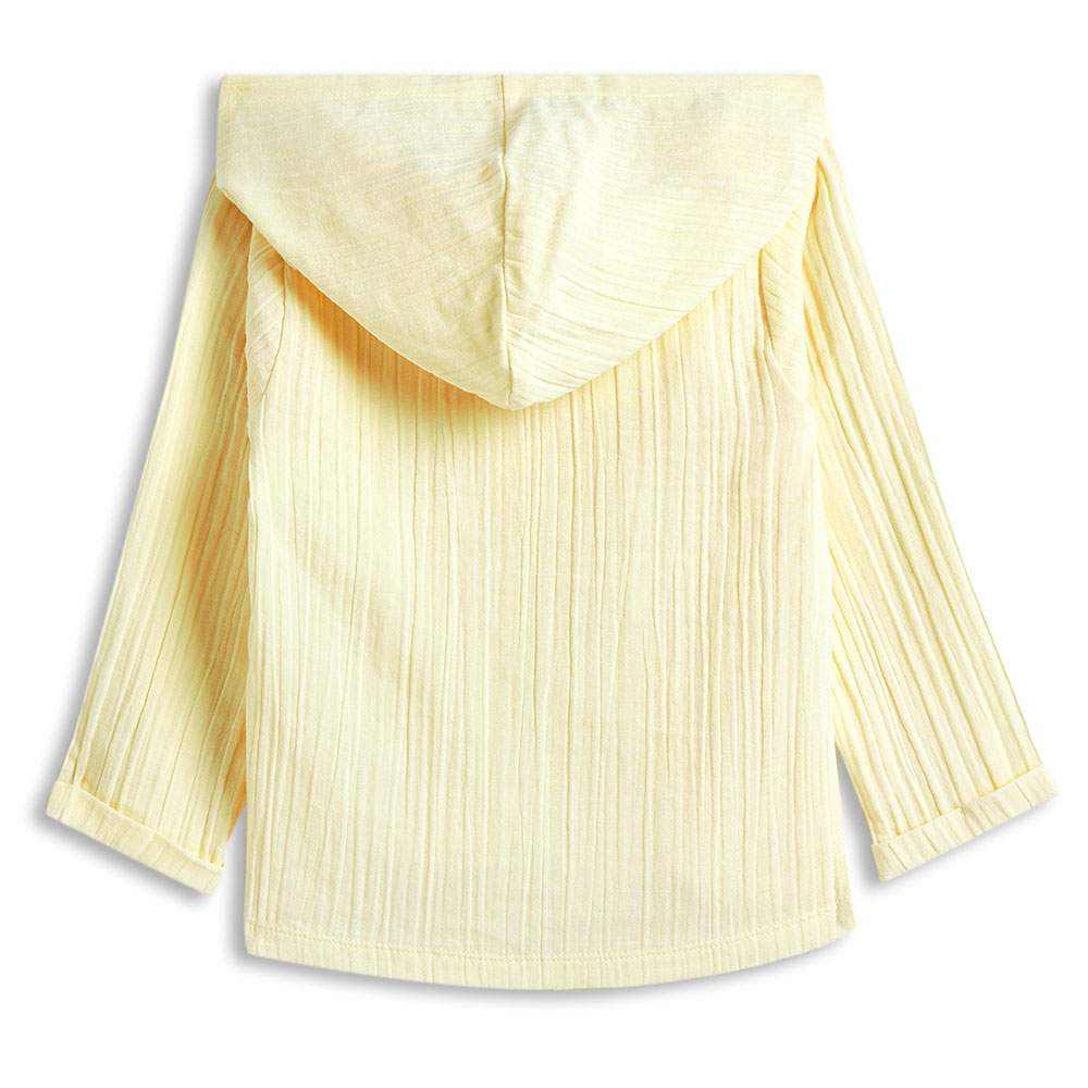 ديركجي - بلوزة بغطاء رأس وأكمام طويلة للأولاد - بيج