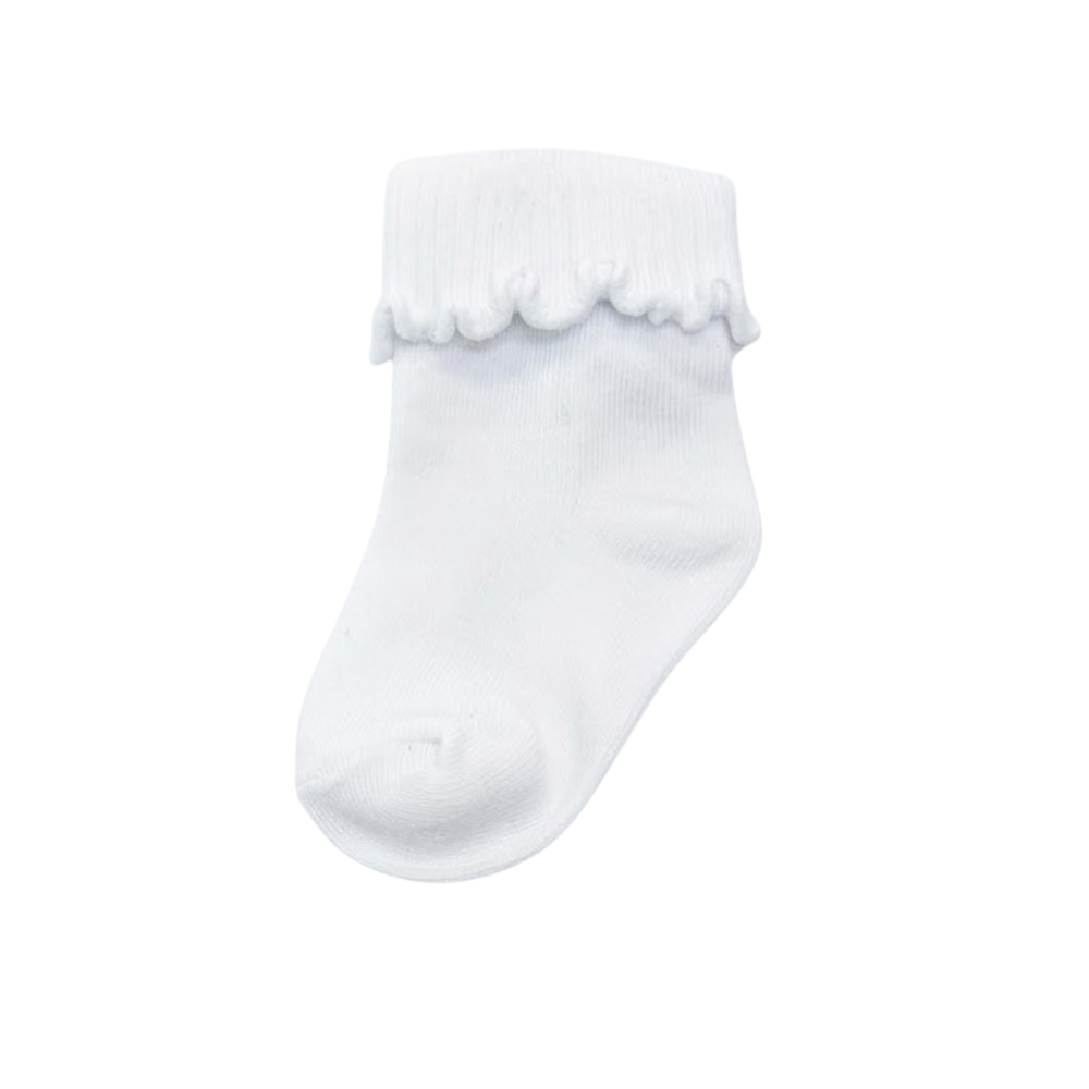 Victor And Jane - 4pc-Set - Baby's Roll Top Socks - White