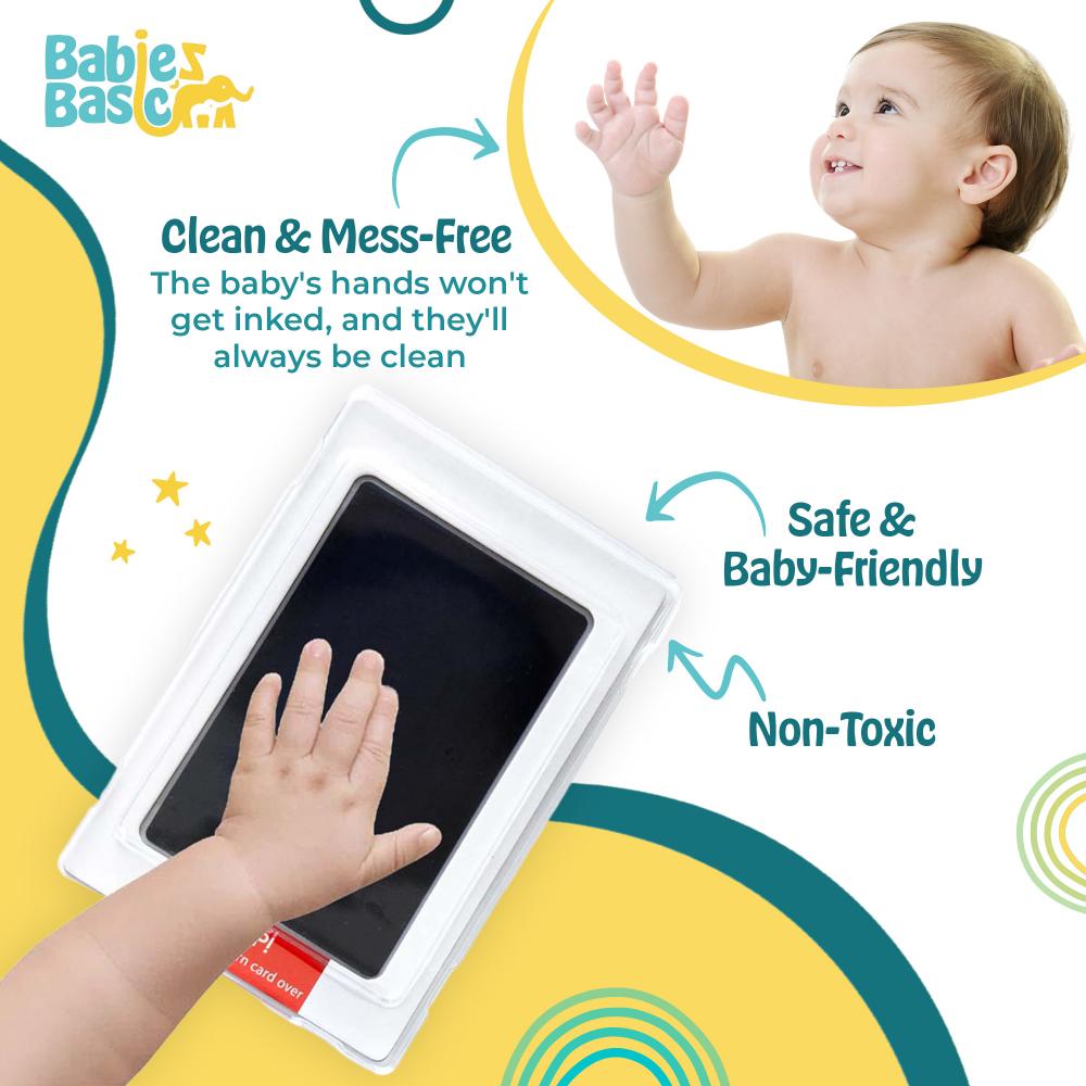 Babies Basic - Clean Fingerprint With Two Imprint Cards - 12.5cm - Royal Blue